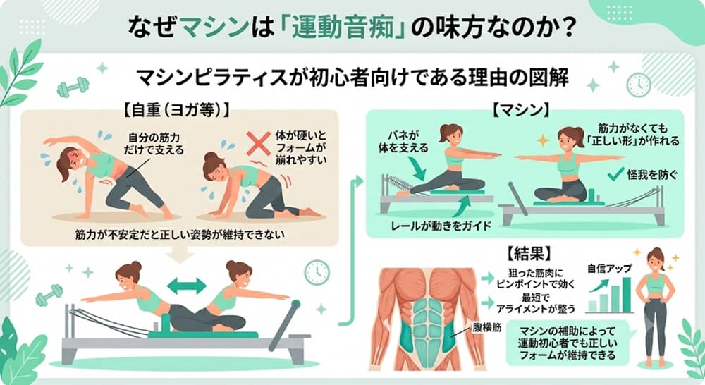 マシンピラティスがおすすめな理由